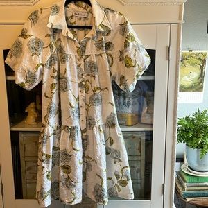 En Saison ‘Jayla’ Embroidered Floral Shirt Dress